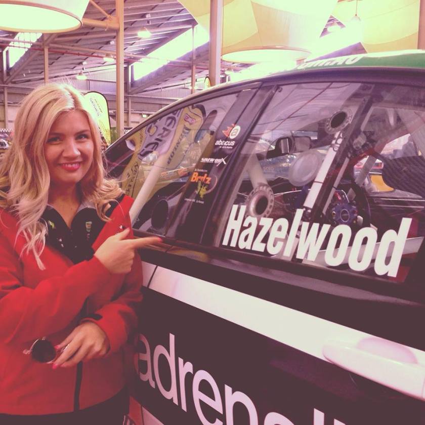 Loren Hazelwood at the Sydney 500 working hard