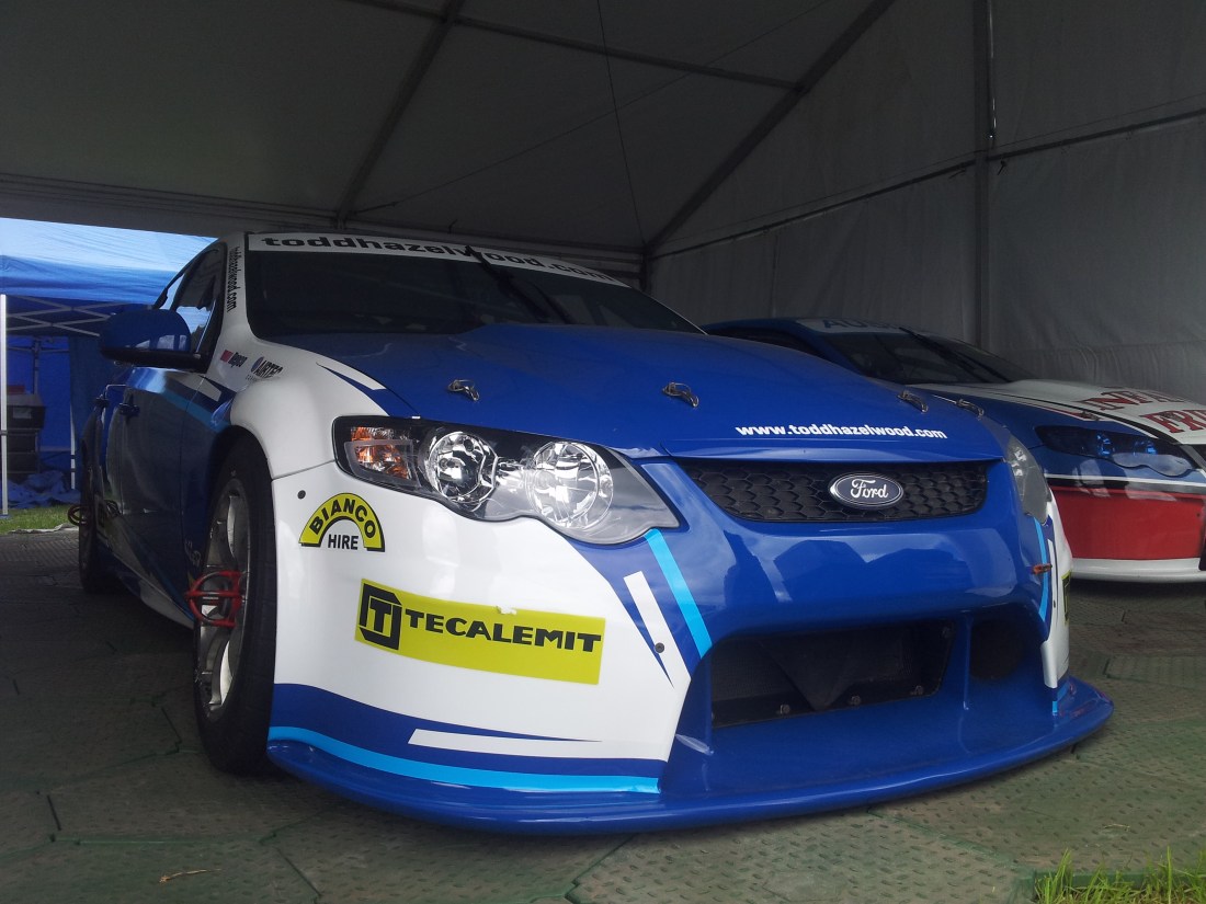 Todd Hazelwood's Ford FG Falcon ready to race
