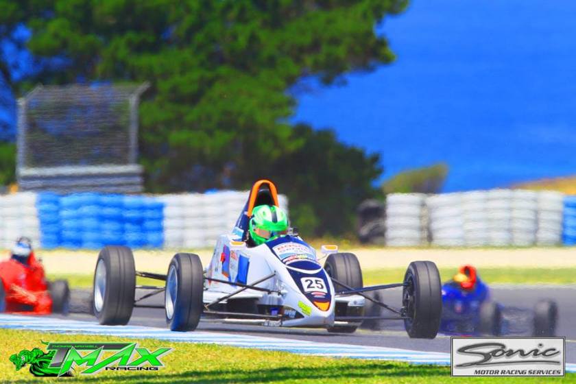 Thomas Maxwell racing to an impressive fifth at Island of Magic